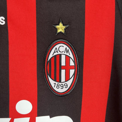 Camisa Milan 08/09 Home Manga Longa - Retrô Masculina