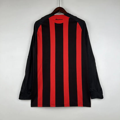 Camisa Milan 08/09 Home Manga Longa - Retrô Masculina