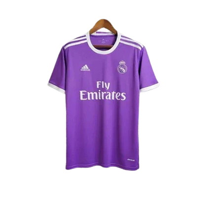 Camisa Retrô Real Madrid II Away Adidas 2016/17 Masculino Roxo