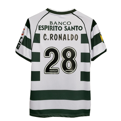 Camisa Sporting Lisboa 02/03 Home - Retrô Masculina