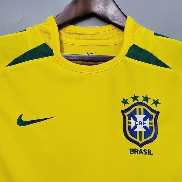 Camisa Brasil 2002 Home - Retrô Masculina