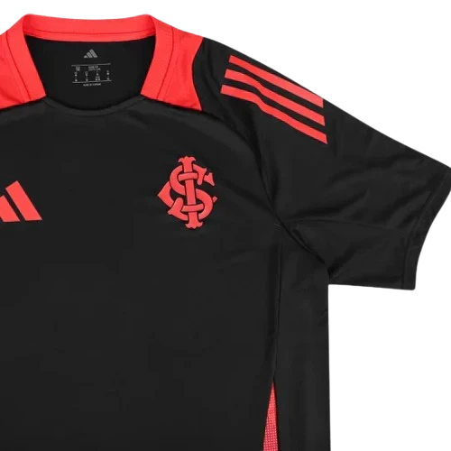Camisa Internacional Treino Preta 25/26 - Adidas Torcedor Masculina