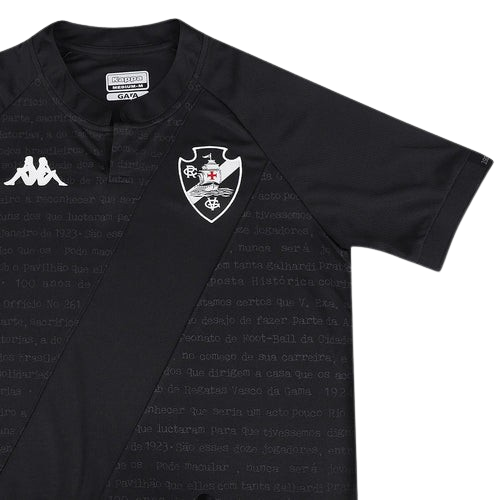 Camisa Vasco III Preta 24/25 - Kappa Torcedor Masculina