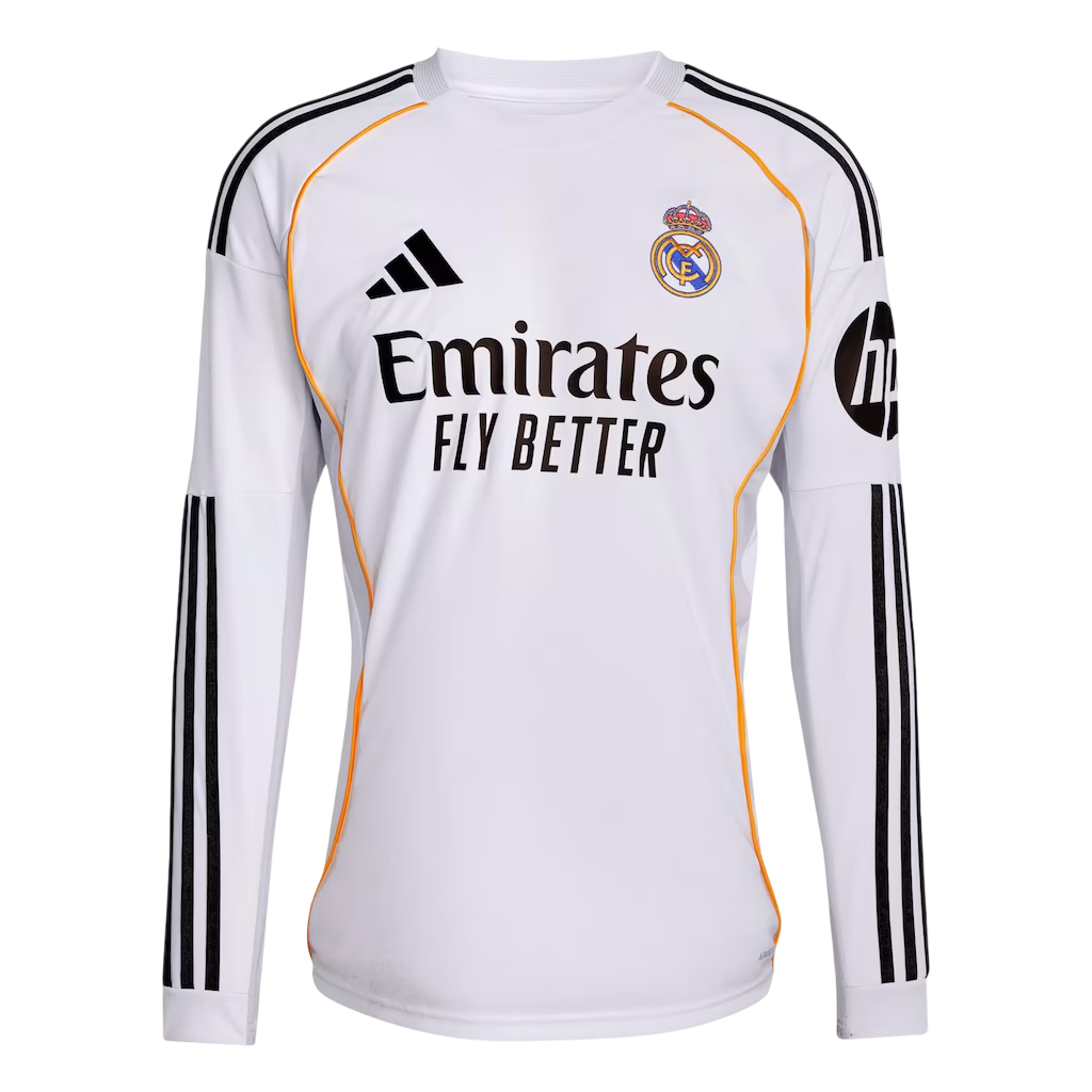 Camisa Real Madrid 25/26 Home Manga Longa - Torcedor Masculina