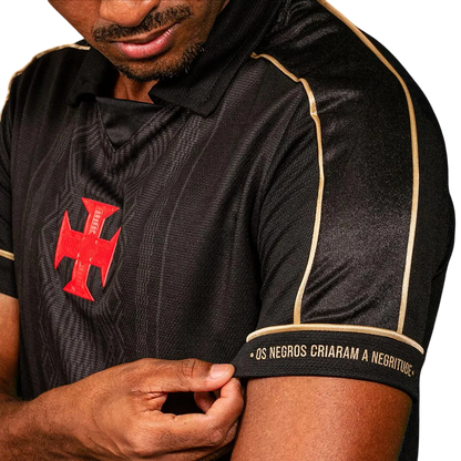 Camisa Vasco da Gama Polo Negritude 25/26 - Torcedor Masculina