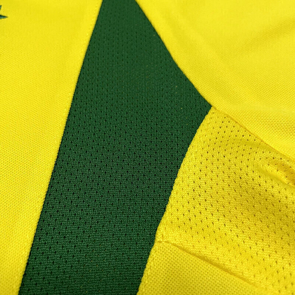 Camisa Retrô Seleção Brasileira I Home Nike 2002/03 Masculino Amarelo