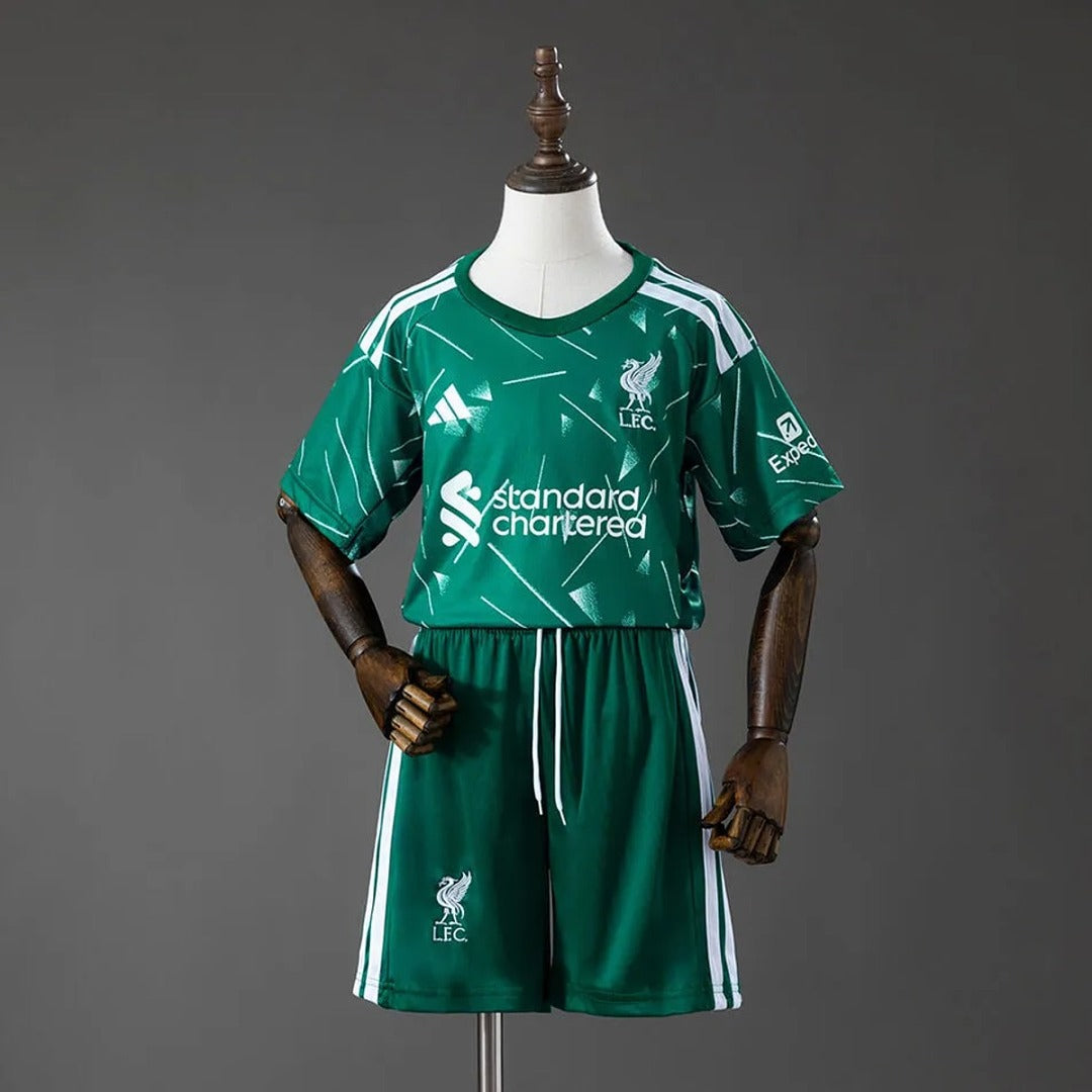 Kit Infantil Liverpool Goleiro Verde 26/27