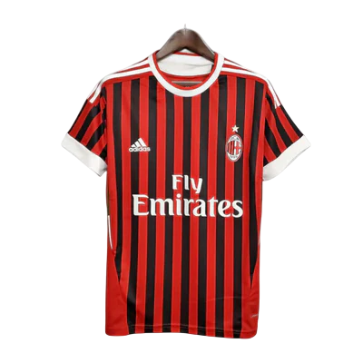Camisa Milan Retrô 2011/2012 Vermelha e Preta - Adidas