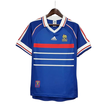 Camisa Retrô França I Home Adidas 1998/99 Masculino Azul