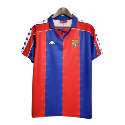 Camisa Barcelona Retrô 92/95 - Kappa - Azul e Grená