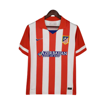 Camisa Atlético de Madrid Retrô 2013/2014 Branca e Vermelha - Nike